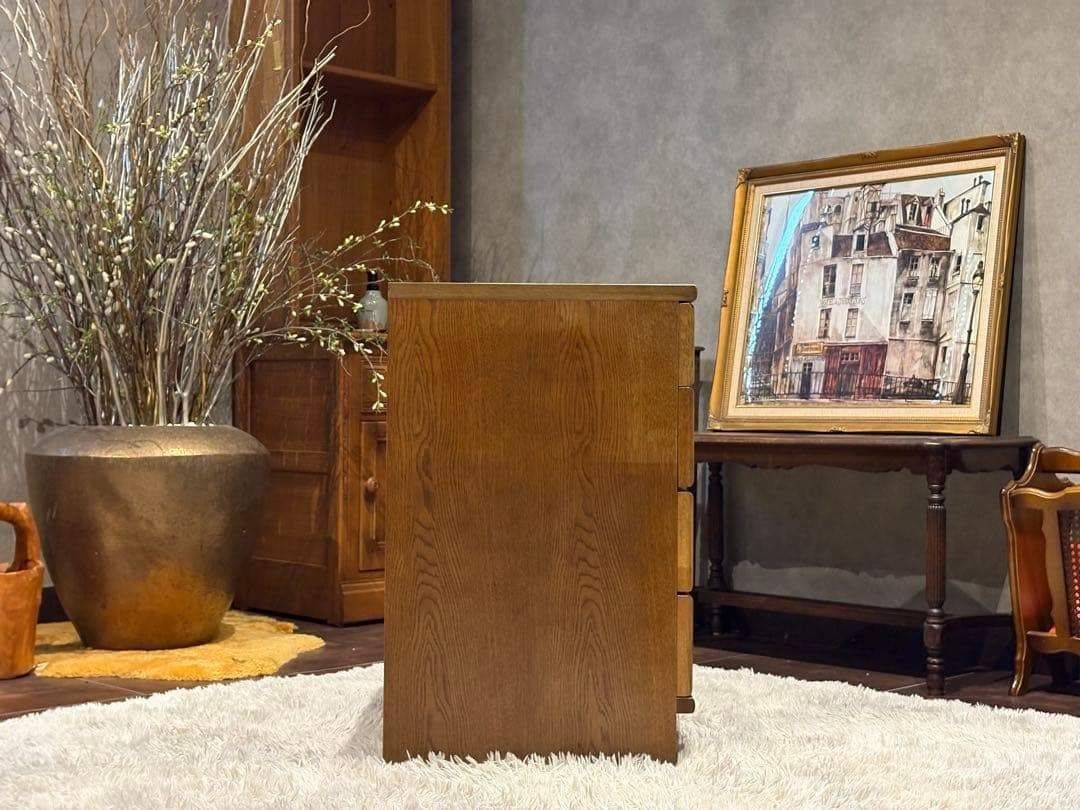 カリモク karimoku 4段チェスト サイドボード ヴィンテージ GY - メルカリ