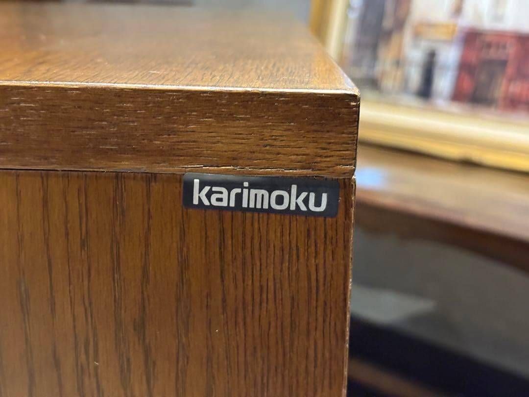 カリモク karimoku 4段チェスト サイドボード ヴィンテージ GY - メルカリ