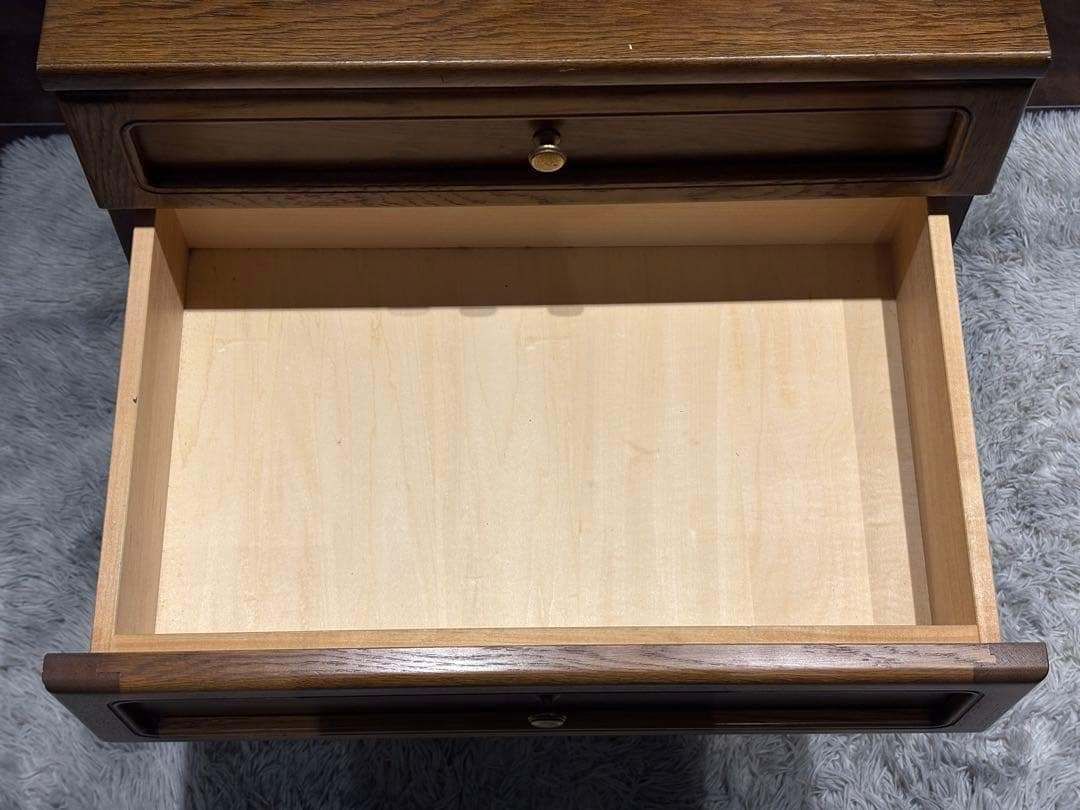 カリモク karimoku 4段チェスト サイドボード ヴィンテージ GY - メルカリ