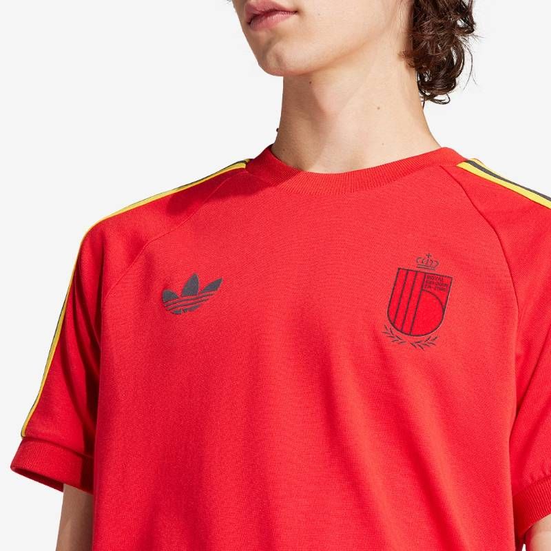 【送料無料・匿名配送】adidas Originals アディダス オリジナルス ベルギー代表 レトロ 3S Tシャツ 赤 新品 正規品 日本未発売