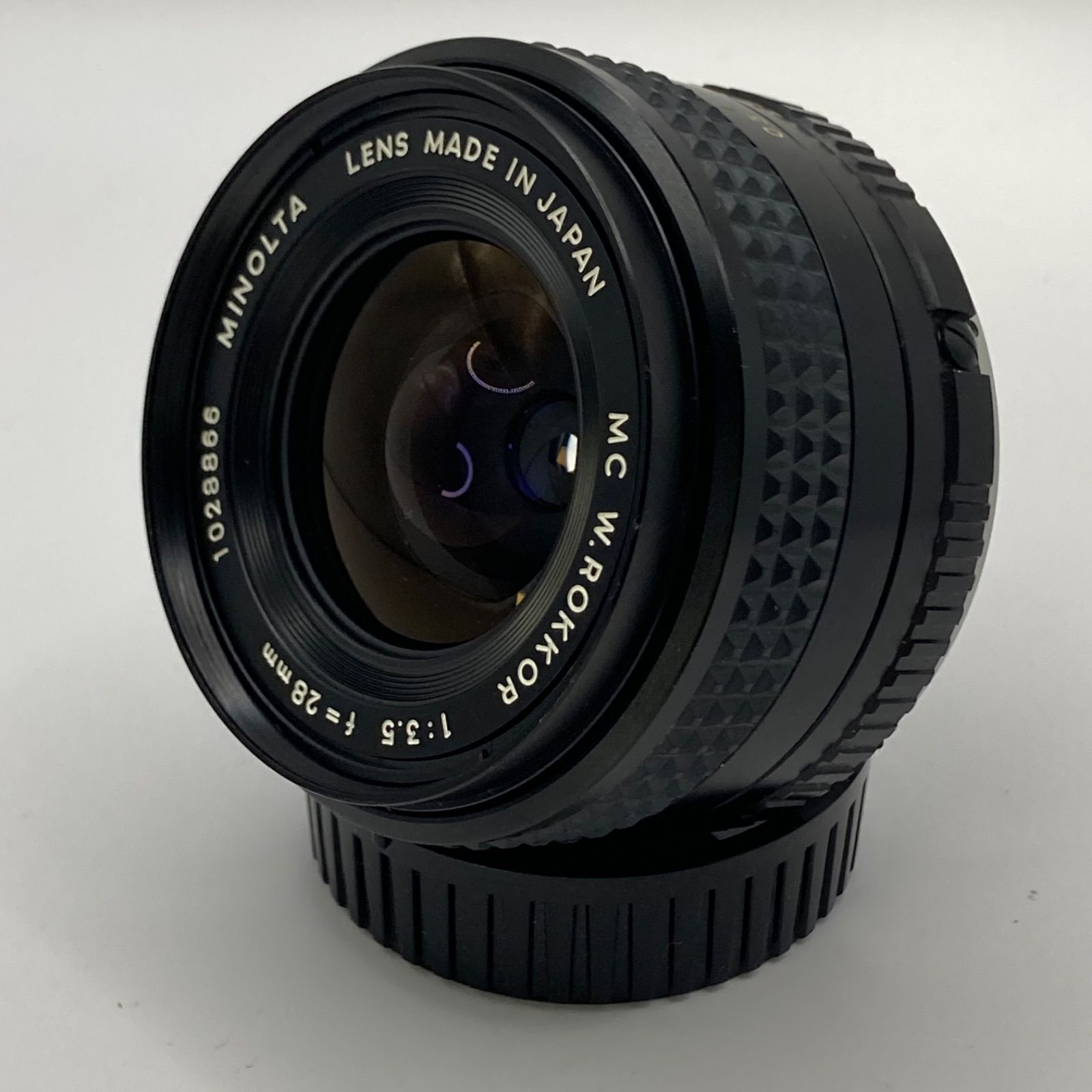 極上美品】Minolta MC W.ROKKOR 28mm F3.5 光学クリア/黄変なし！絞り