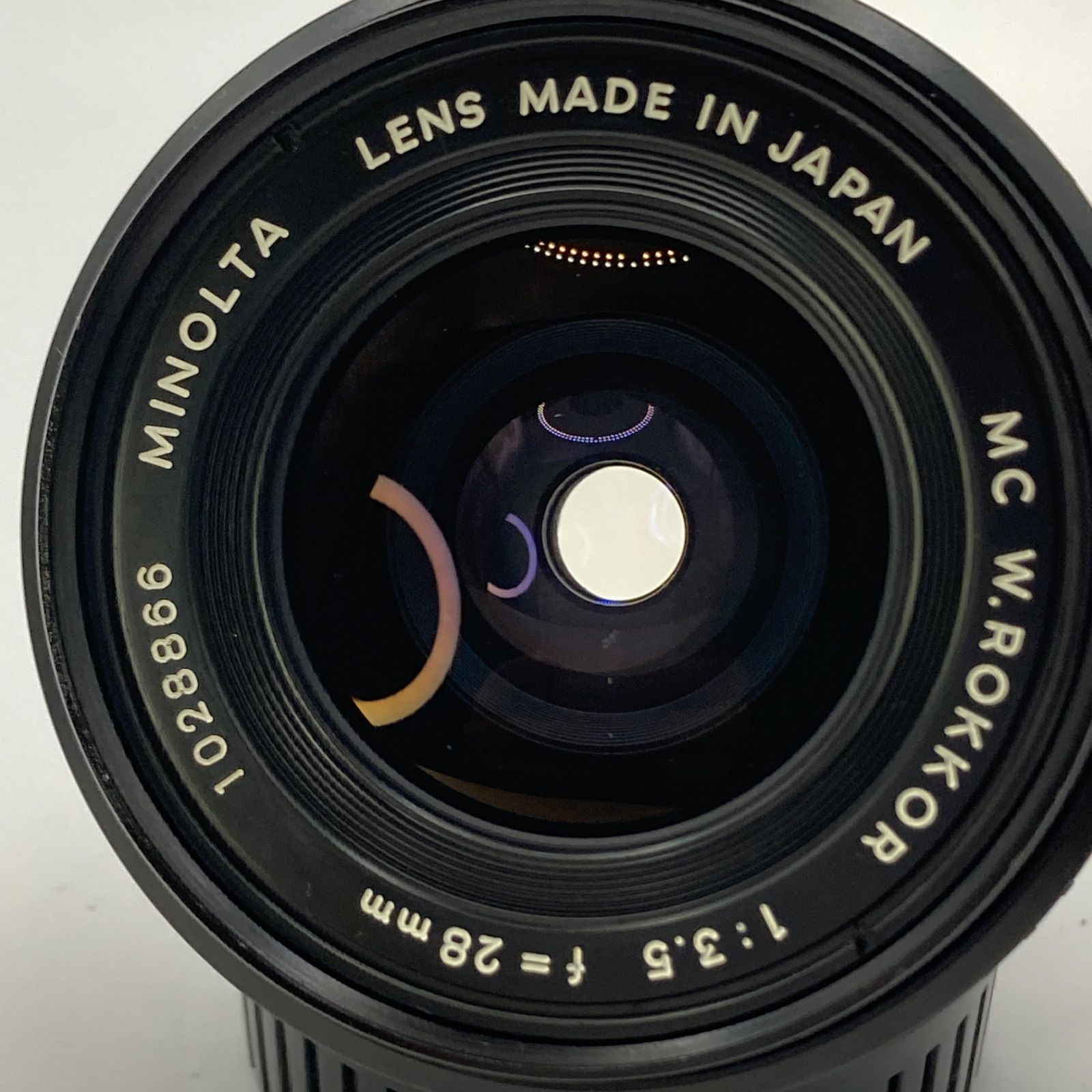 極上美品】Minolta MC W.ROKKOR 28mm F3.5 光学クリア/黄変なし！絞り
