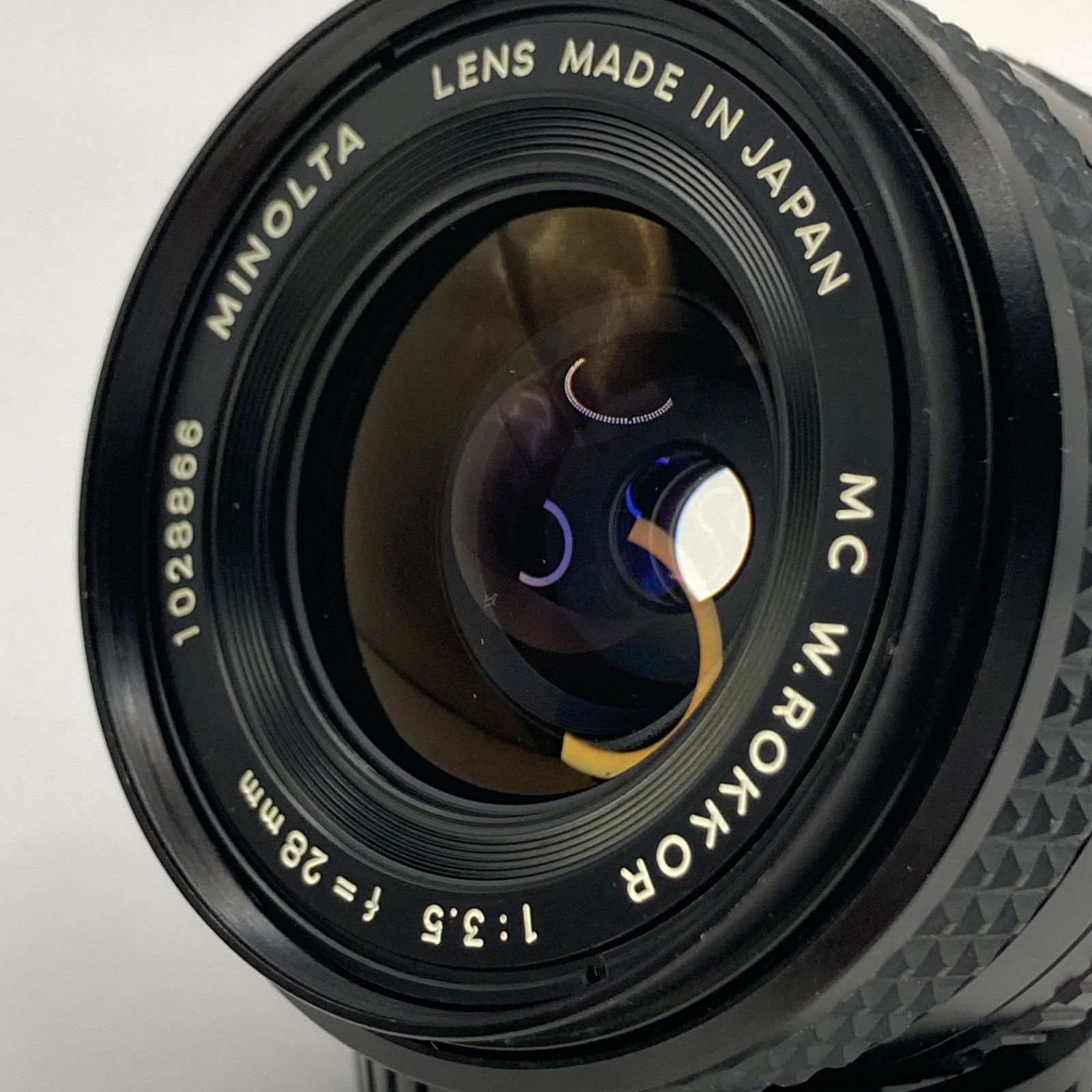 極上美品】Minolta MC W.ROKKOR 28mm F3.5 光学クリア/黄変なし！絞り