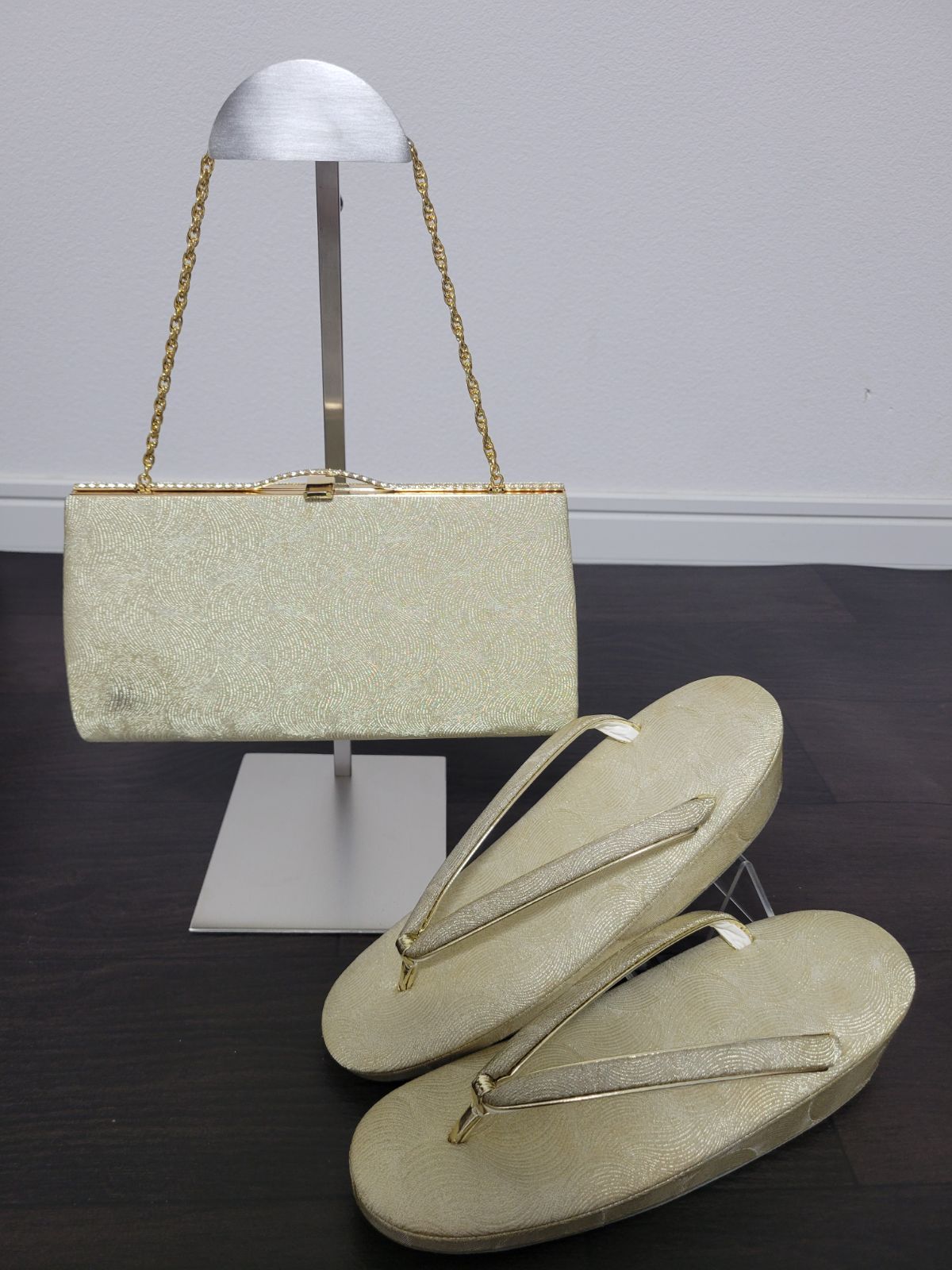 大阪心斎橋てんぐ 草履バックセット 草履 和装用バッグ 着物 小紋 訪問