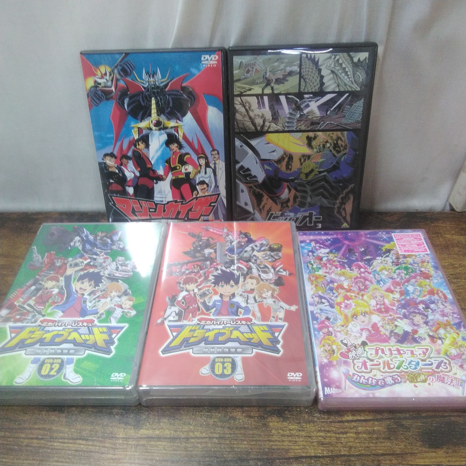 DVD アニメ マジンカイザー ⑦、ビッグオー ③、ドライブヘッド DVD