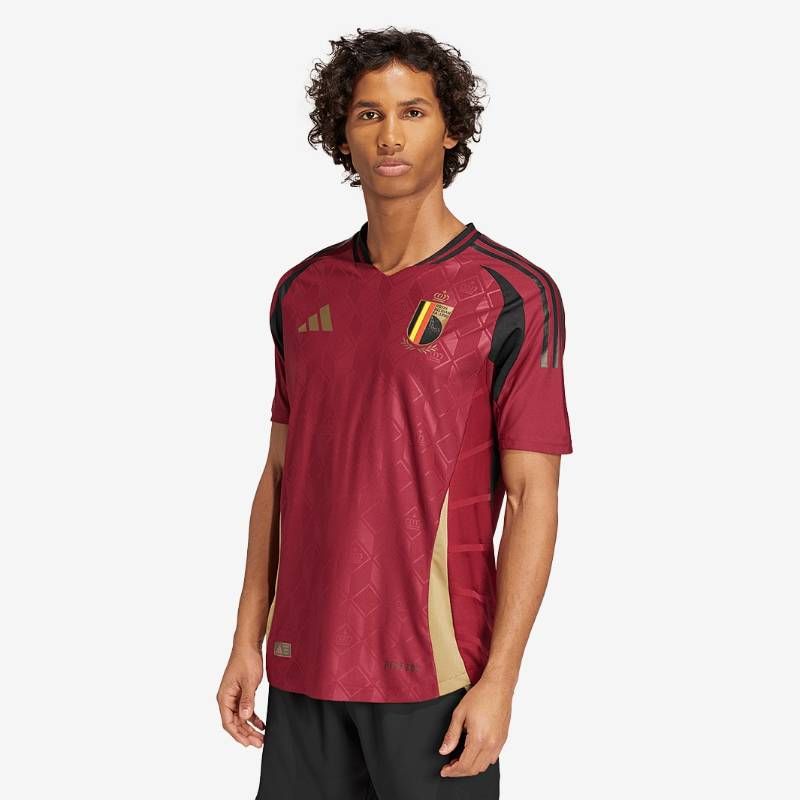 【送料無料・匿名配送】adidas アディダス ベルギー代表 2024 公式 オーセンティック ホーム シャツ エンジ 新品 正規品 日本未発売 選手着用