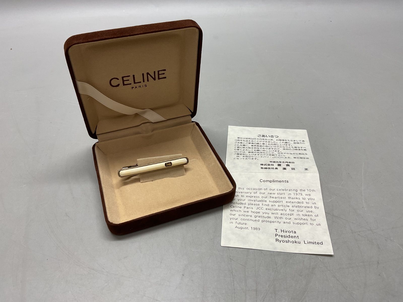 SN1190 CELINE PARIS セリーヌ ネクタイピン ケース付き メンズ 