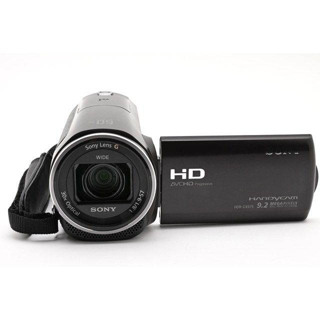 美品＞ SONY HDR-CX670 ボルドーブラウン｜HDビデオカメラ Handycam