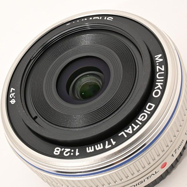 美品＞ OLYMPUS M.ZUIKO DIGITAL 17mm F2.8 シルバー｜軽量コンパクト