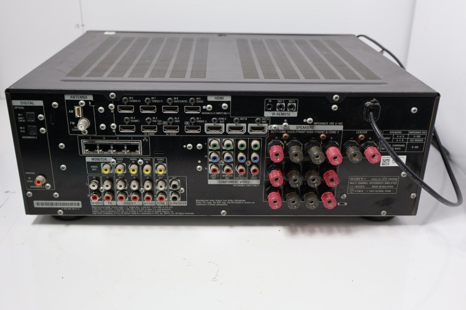 SONY STR-DN2030 7.1ch AVアンプ HDMI対応 動作確認済み F-4 - メルカリ