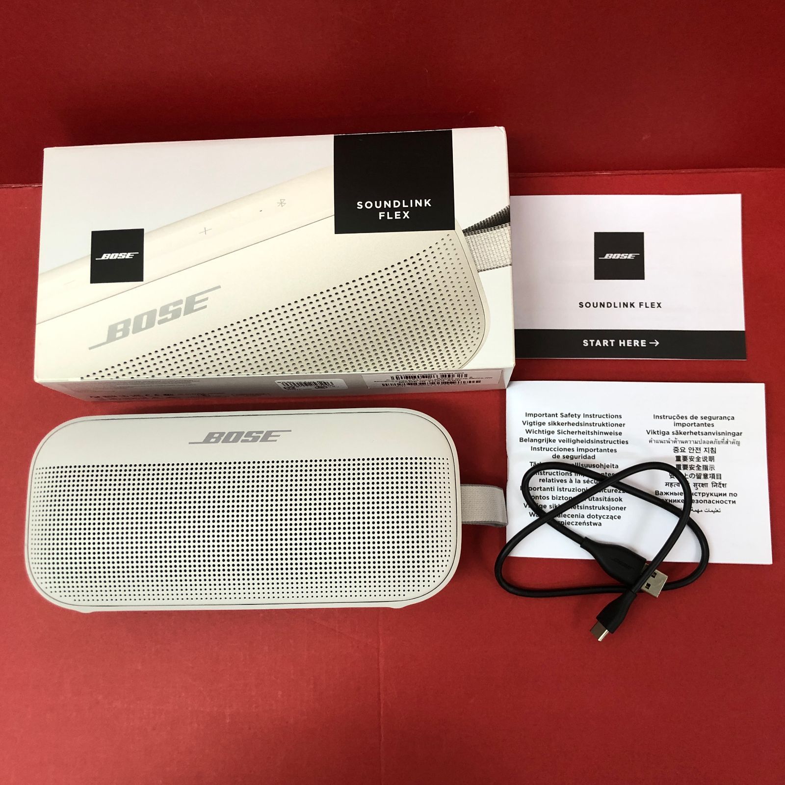 BOSE SoundLink Flex Bluetooth speaker ホワイトスモーク ※動作確認