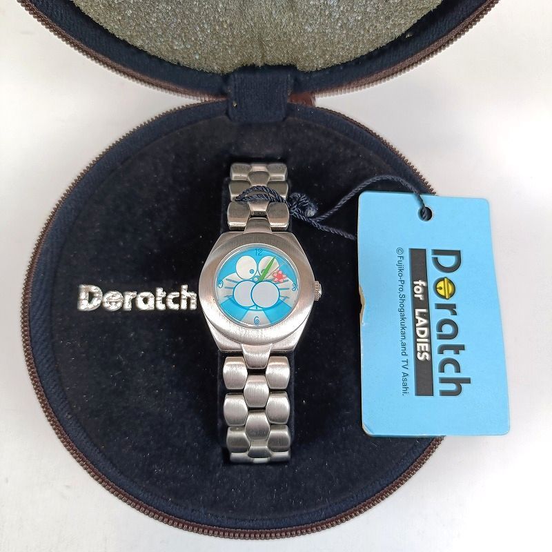 希少 Doratch ドラッチ ドラえもん レディース腕時計 1998 シルバー 未