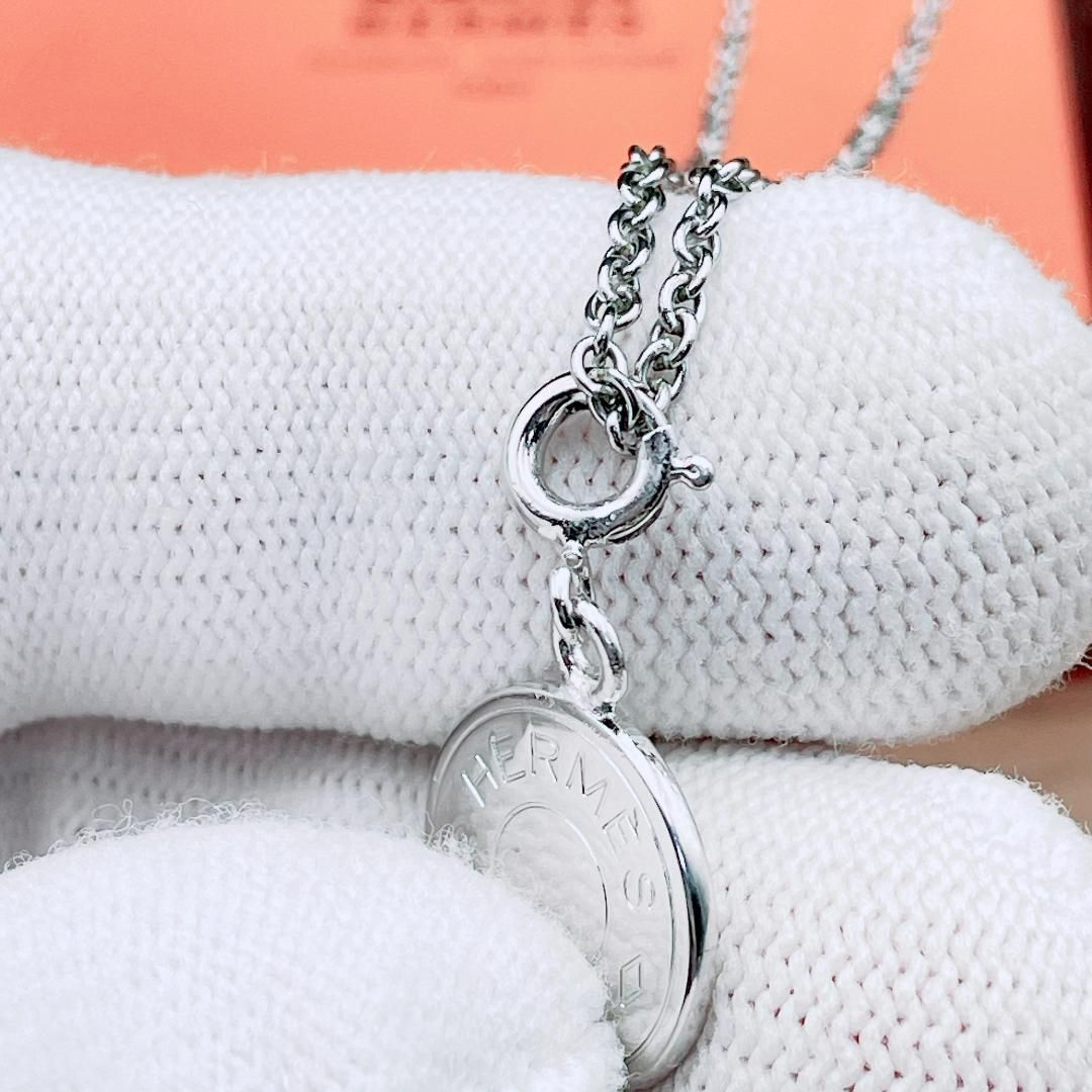 ◇エルメス◇ 仕上済 HERMES セリエ ネックレス シルバーカラー 小