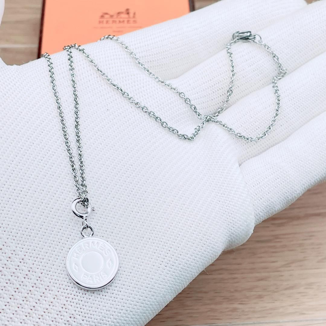 ◇エルメス◇ 仕上済 HERMES セリエ ネックレス シルバーカラー 小