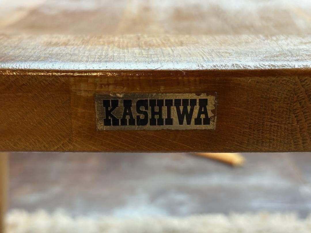 ナラ材 楢材 剥離家具 ストリップド家具 柏木工 アームチェア ラタン