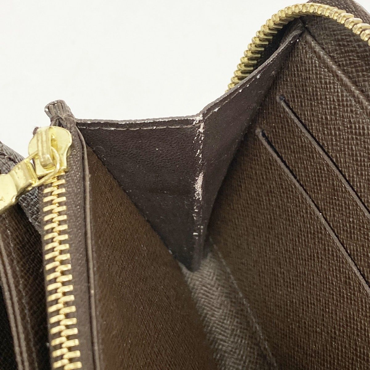 6bd5540】ルイヴィトン 長財布 ダミエ ジッピーウォレット N60015