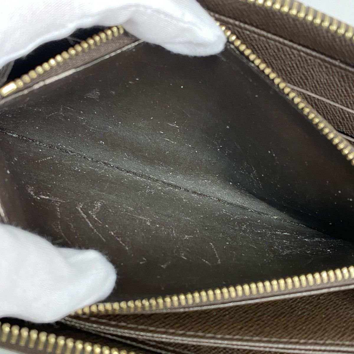 6bd5540】ルイヴィトン 長財布 ダミエ ジッピーウォレット N60015