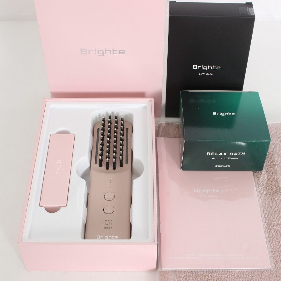 新品】Brighte ELEKI BRUSH+ BRT-FSB180 ピンク 美顔器 EMS フェイス