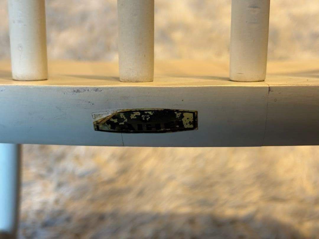 ①太平 ウィンザーチェア ホワイト ゴールドスミスチェア 2脚セット IZ