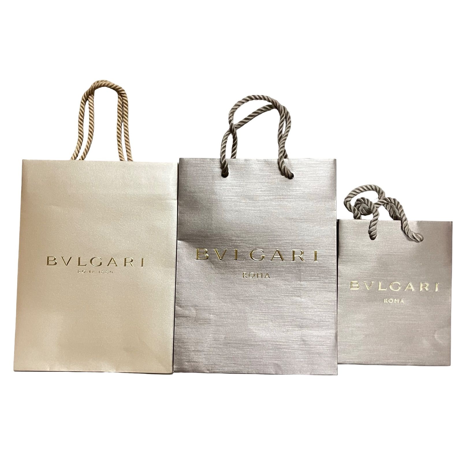 BVLGARI ブルガリ紙袋 3枚セット ショップ袋 ショッパー【Z1778