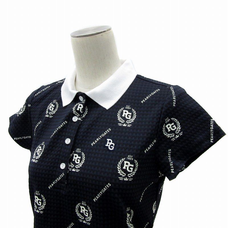 パーリーゲイツ PEARLY GATES ゴルフウエア ポロシャツ 半袖 ロゴ