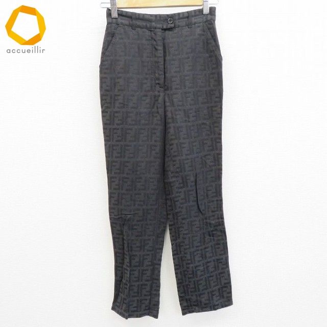 フェンディ FENDI ヴィンテージ イタリア製 パンツ ストレート ズッカ