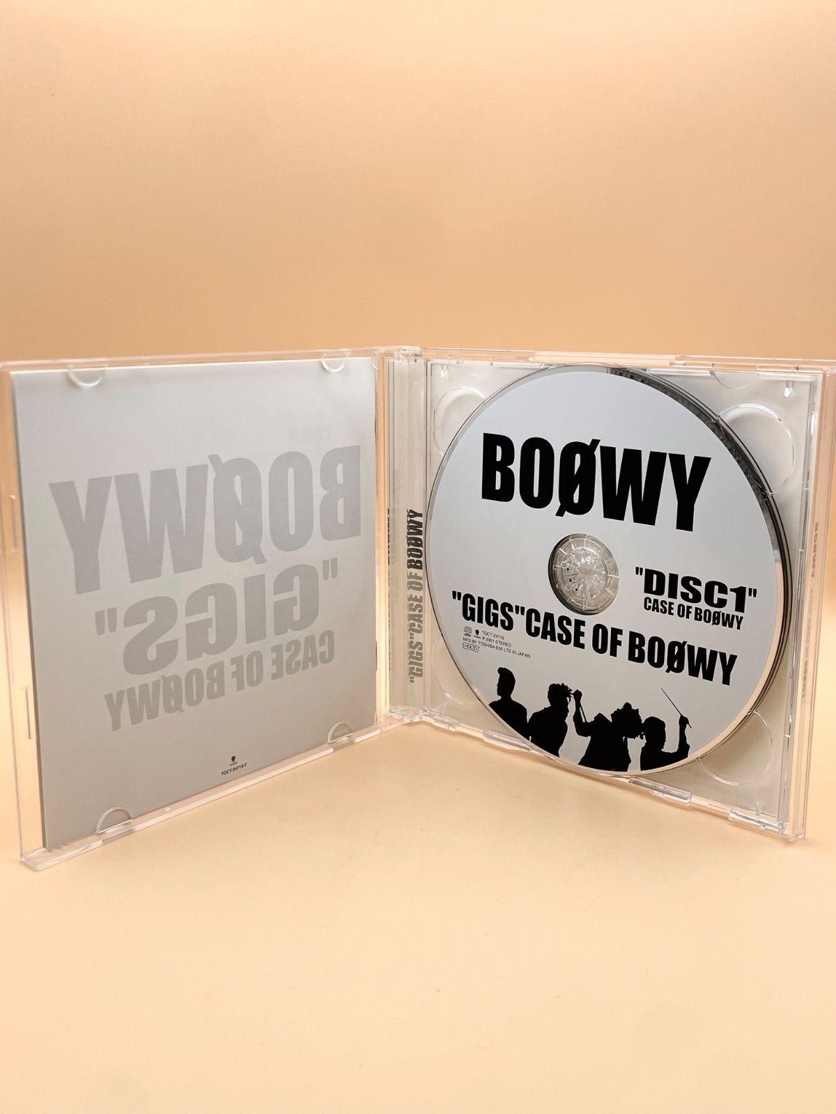 帯付 BOØWY CD ボウイ ﻿GIGS CASE OF BOØWY﻿ boowy ライブ アルバム