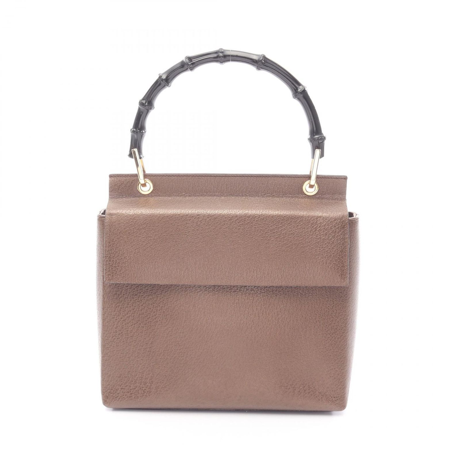 グッチ GUCCI ハンドバッグ バンブー 001 3444 1887 ブラウン レザー