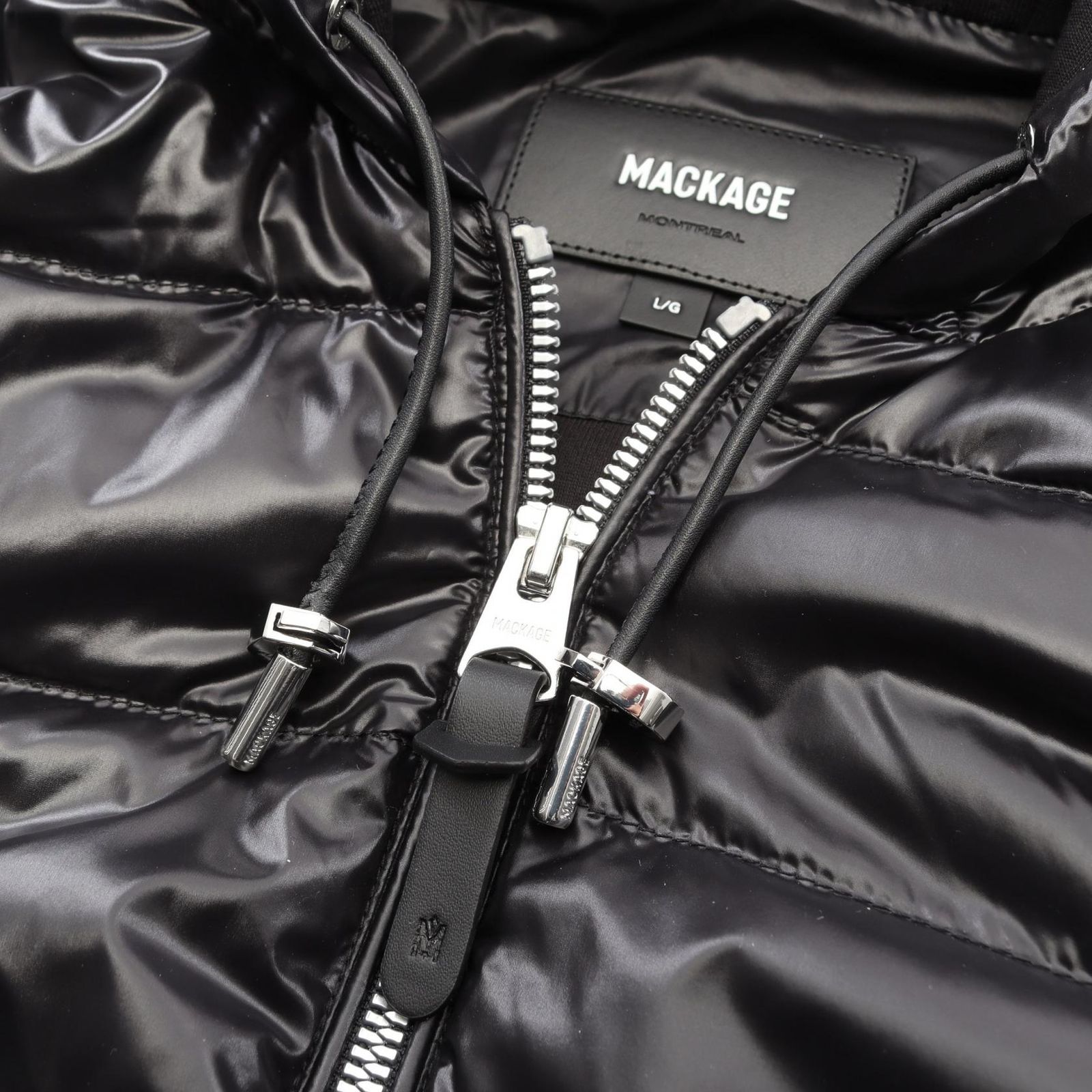 マッカージュ Mackage RAMONA ラモーナ ブラック ナイロン ジャケット