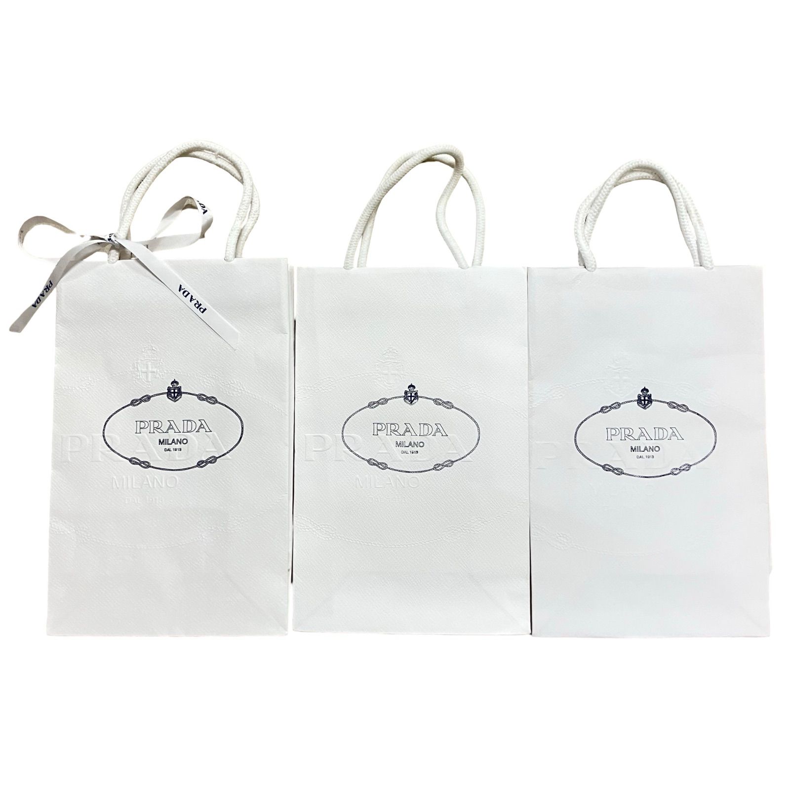 PRADA プラダ 紙袋 小 3枚セット ショップ袋 ショッパー【Z1778