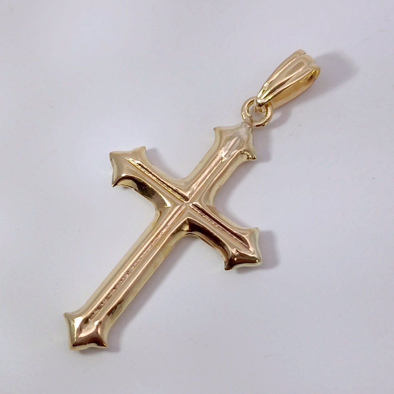 18金 K18 男女兼用 十字架クロス ネックレストップ 1.14g Z207 - メルカリ