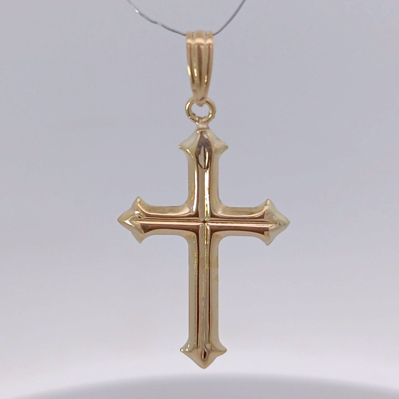 18金 K18 男女兼用 十字架クロス ネックレストップ 1.14g Z207 - メルカリ