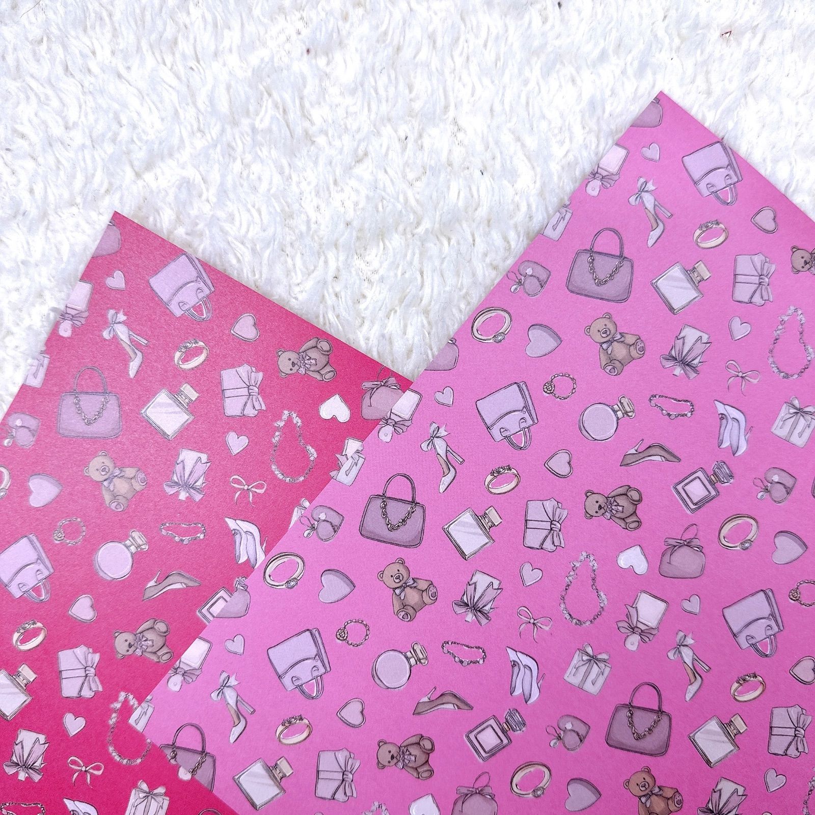 新作】Nico'sセット バレエコアコラージュペーパー2種 デザイン