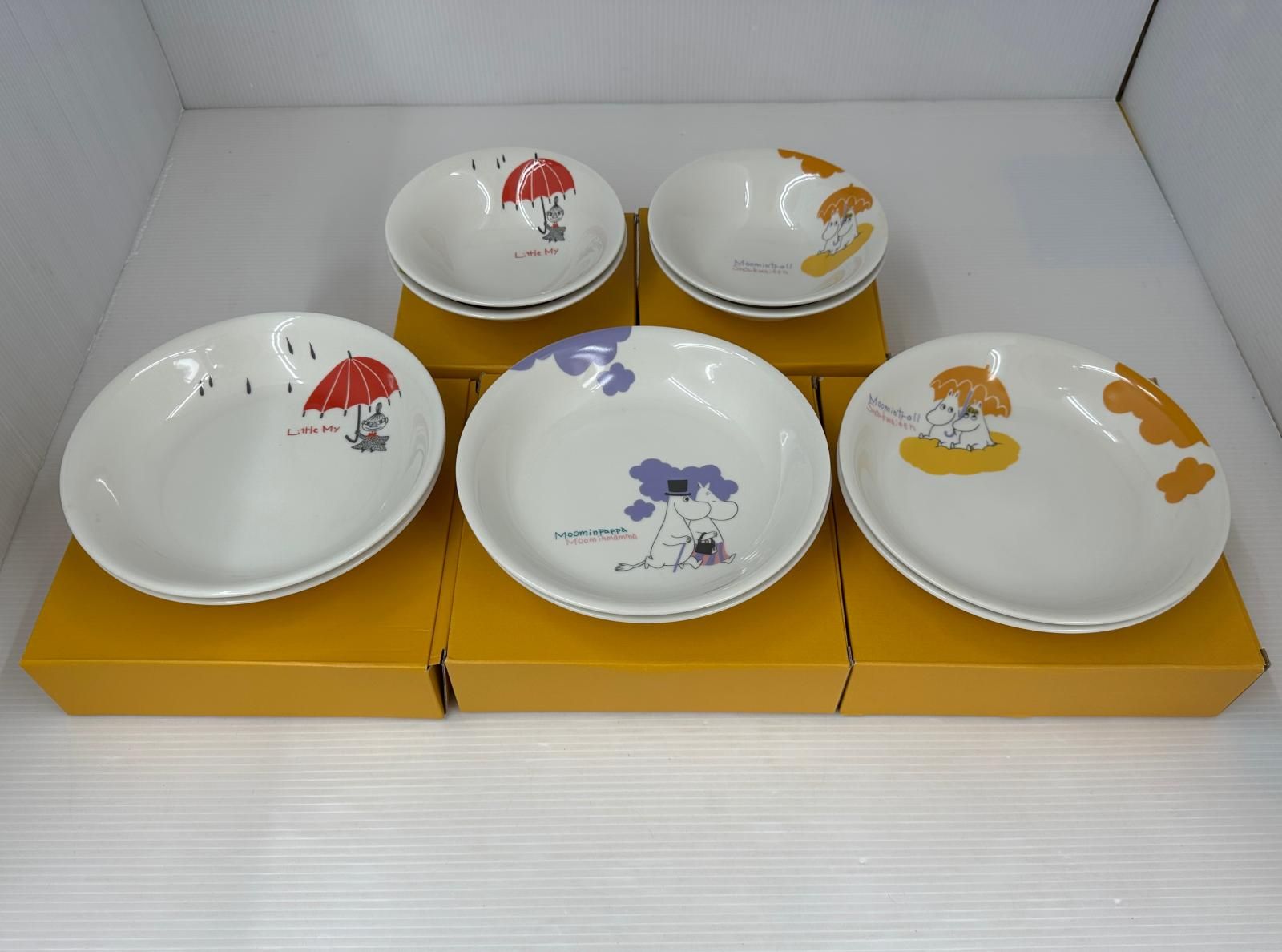未使用】 ムーミン食器セット サラダボウル パスタカレープレート 5箱
