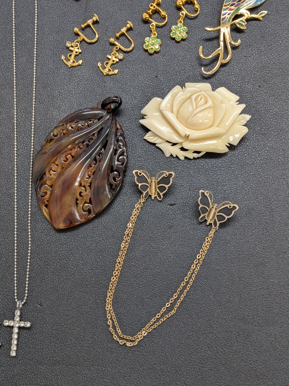 遺品整理まとめて□81】ジュエリー K18GF SILVER AGATHA courreges