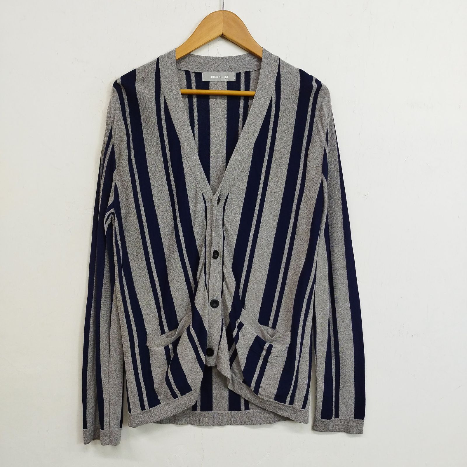HIGH STREET ハイストリート カーディガン 薄手 ニット Vネック 