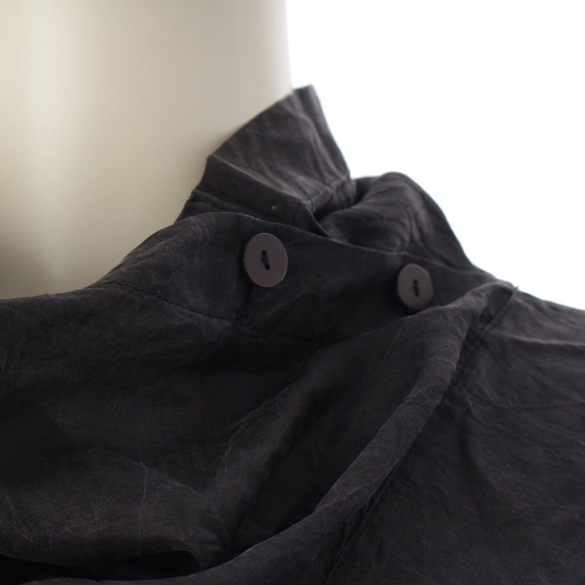 イッセイミヤケ 80`s 筆タグ シルク混 長袖シャツ トップス JG13338