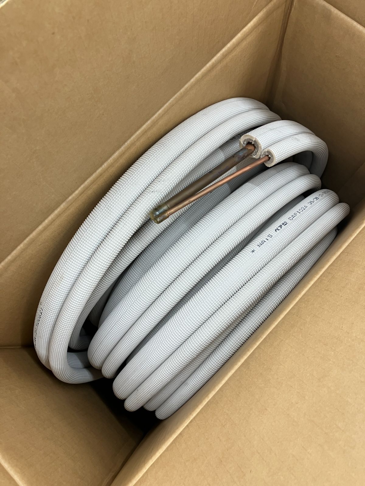 未使用・保管品】 Nais エアコン用被覆銅管 ペア型コイル 20m巻き (A3