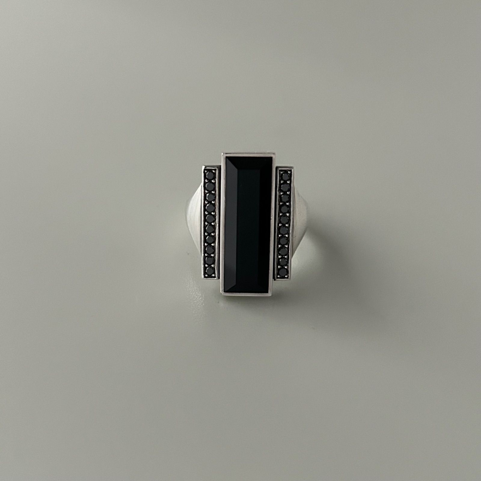 使用感有】 ジョージジェンセン リング 指輪 571A オニキス ブラック