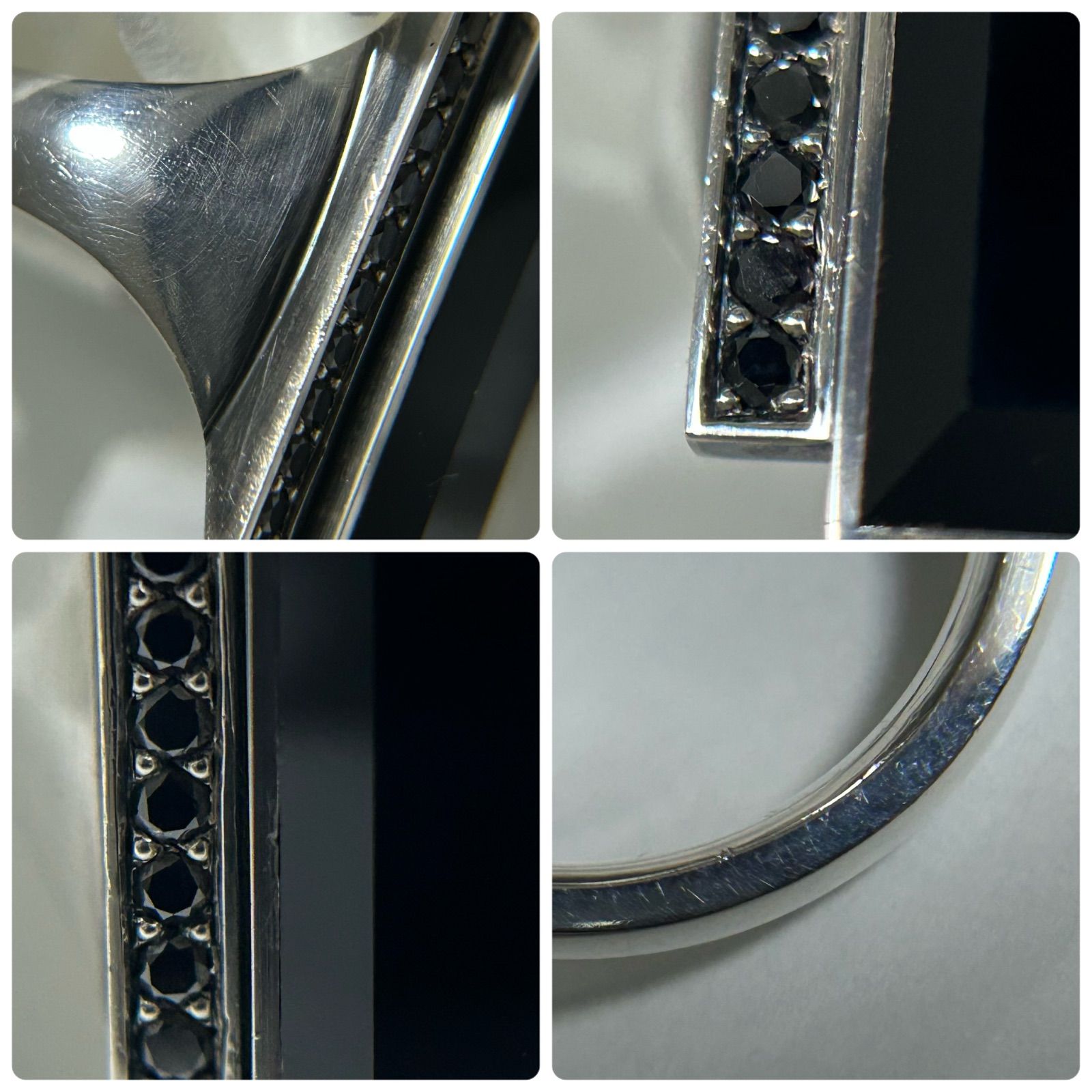 使用感有】 ジョージジェンセン リング 指輪 571A オニキス ブラック