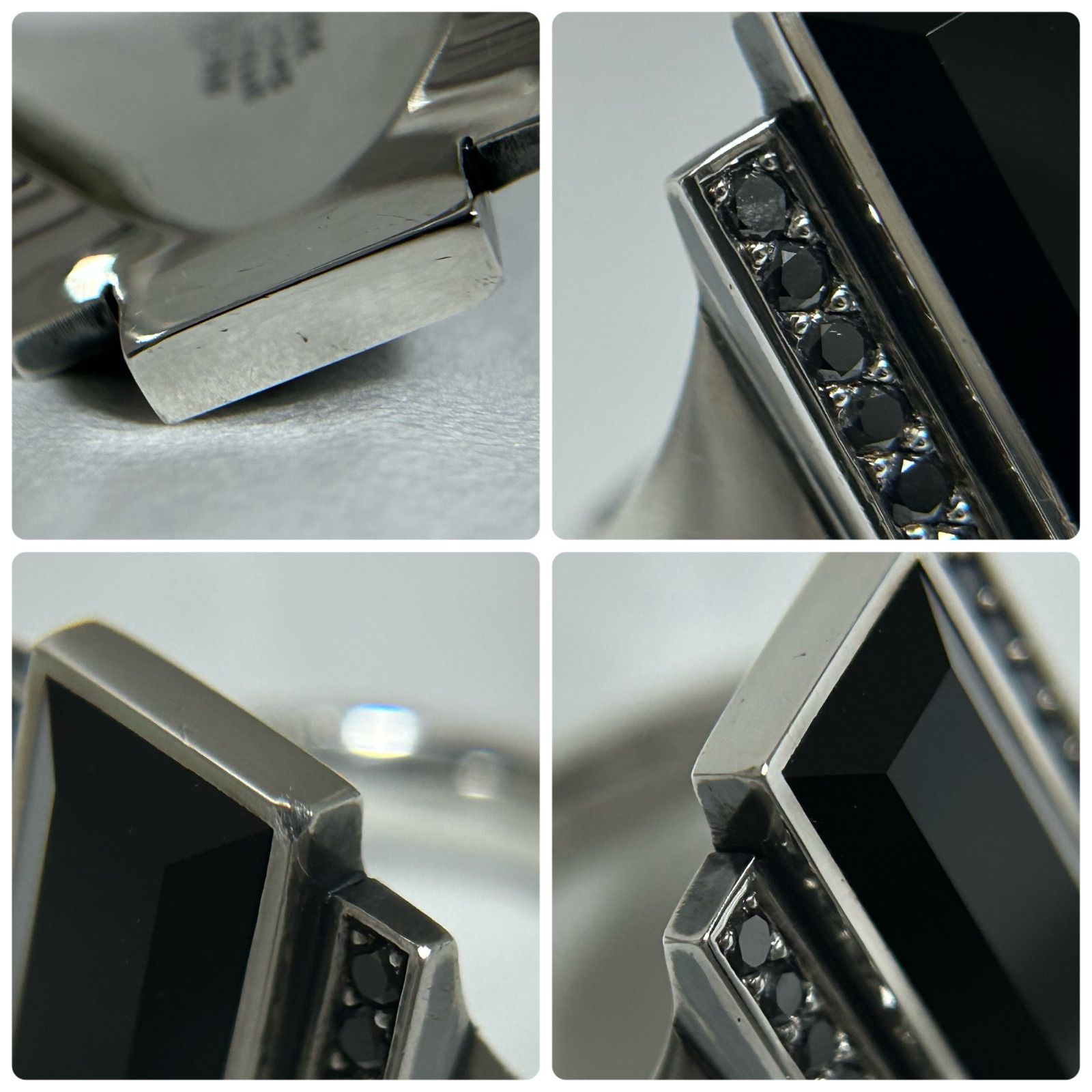 使用感有】 ジョージジェンセン リング 指輪 571A オニキス ブラック