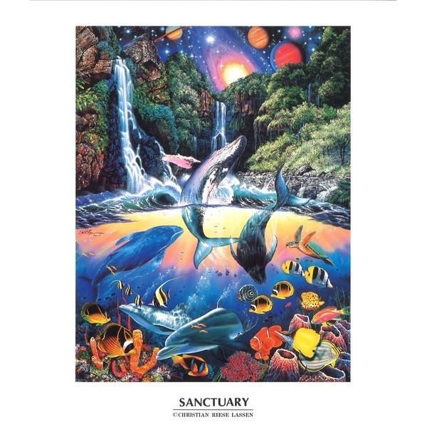 Christian Riese Lassen クリスチャン ラッセン ポスター額装 ミニ