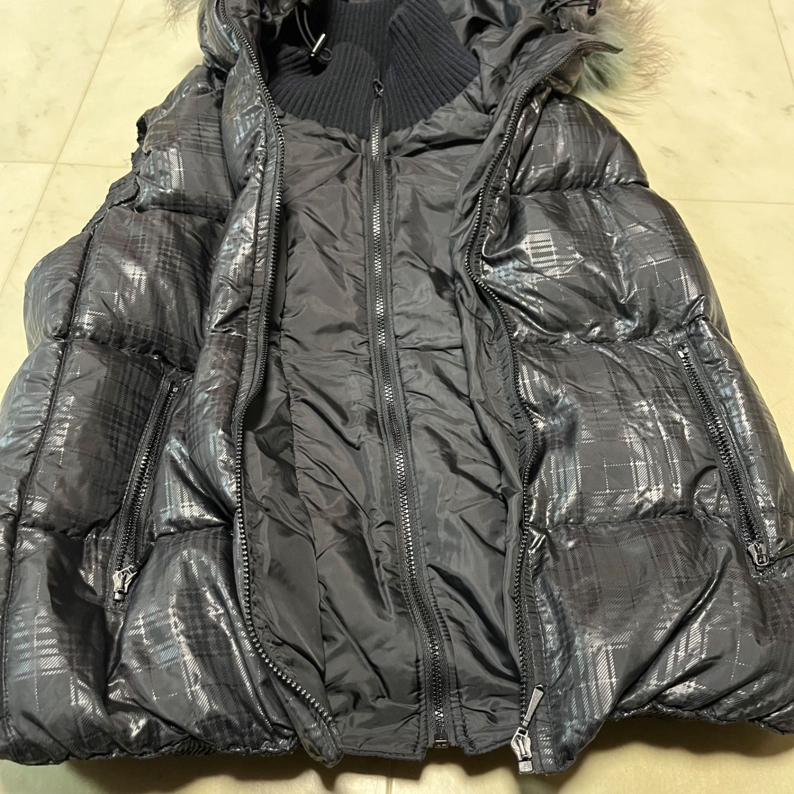 TATRAS タトラス ダウンベスト ラクーンファー ファー取り外し可能