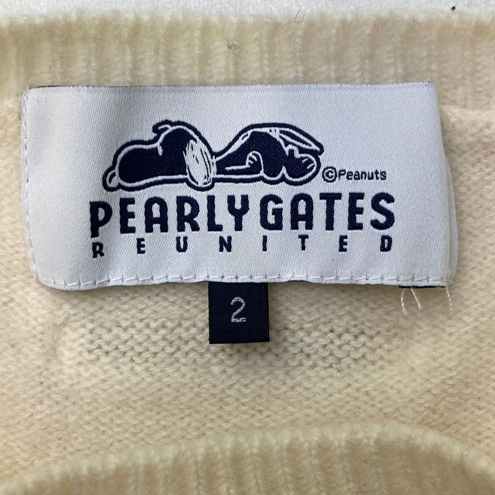 サイズ：2 PEARLY GATES パーリーゲイツ ×PENUTS ニットセーター