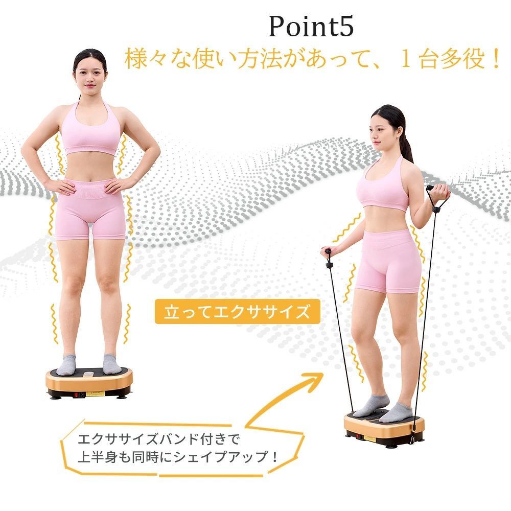 AORTD 振動マシン コンパクト EMS搭載 3D 振動 静音 ダイエット器具 