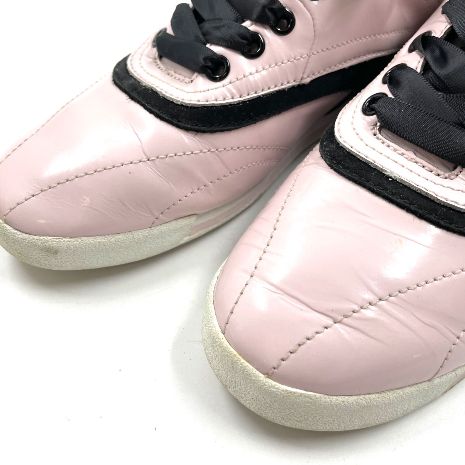 ドルチェ＆ガッバーナ Dolce & Gabbana スニーカー ピンク ゴールド 37 