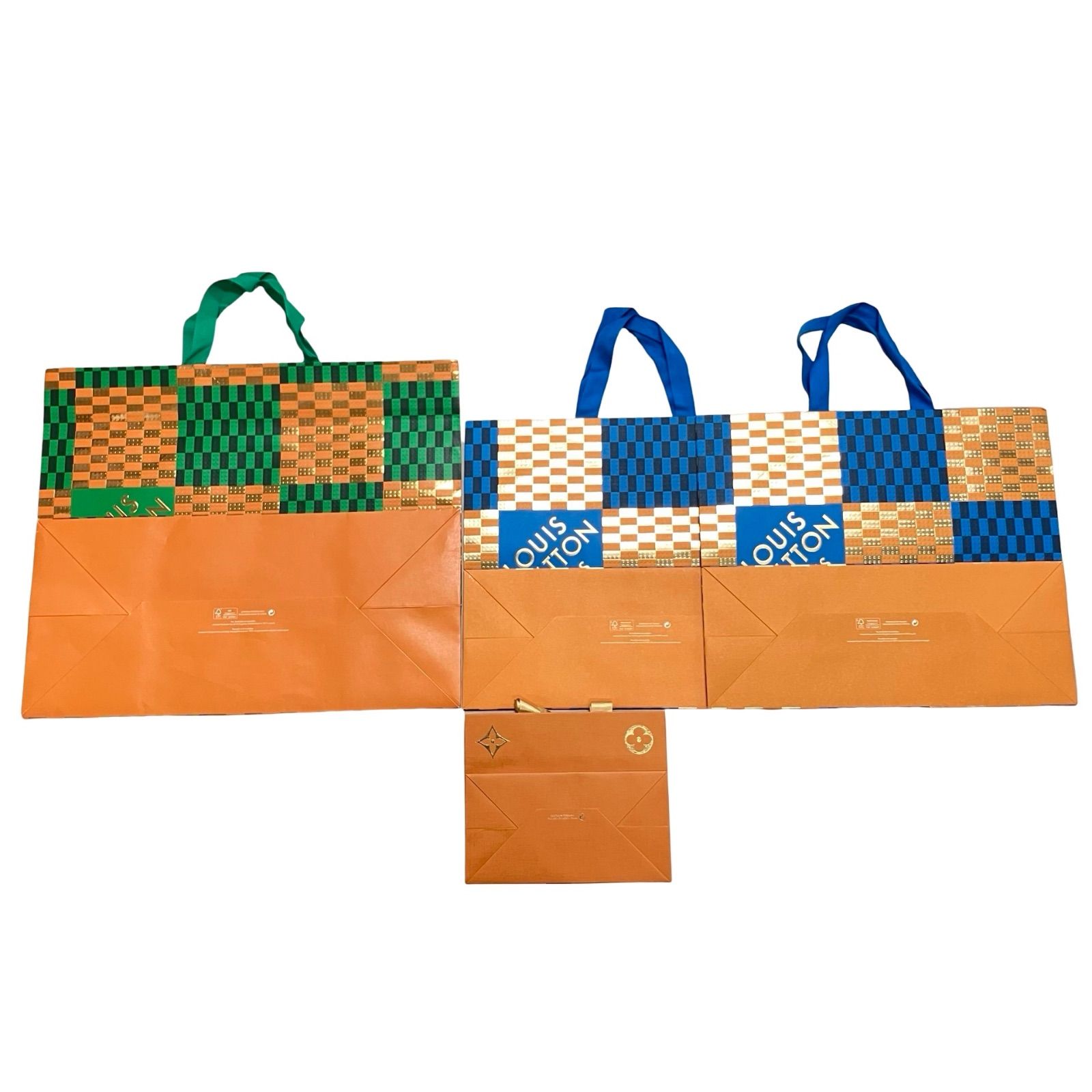 LOUIS VUITTON ルイヴィトン 柄あり レア 紙袋 4枚セット ショップ袋