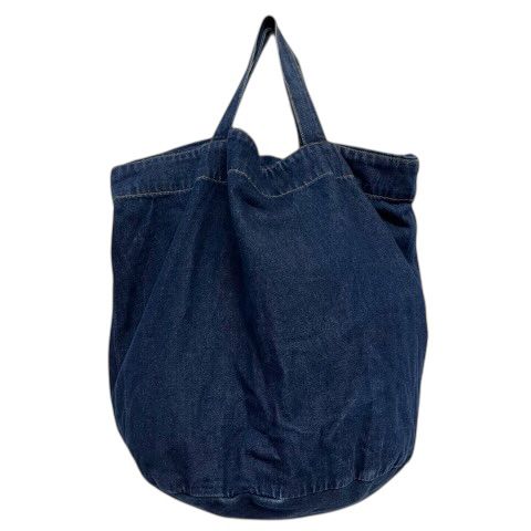 ラングラー WRANGLER トートバッグ 大容量 ラウンド デニム ロゴ プリント 巾着 紺 ネイビー 黄色 イエロー