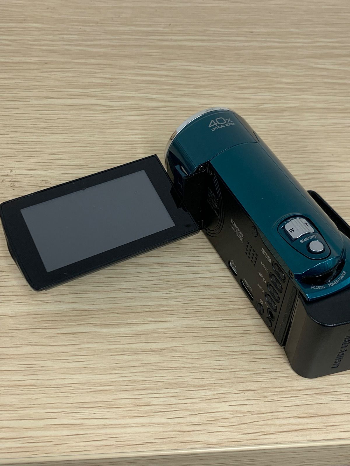 2 【通電動作確認済】JVC Everio GZ-HM460-G ビデオカメラ 付属品あり