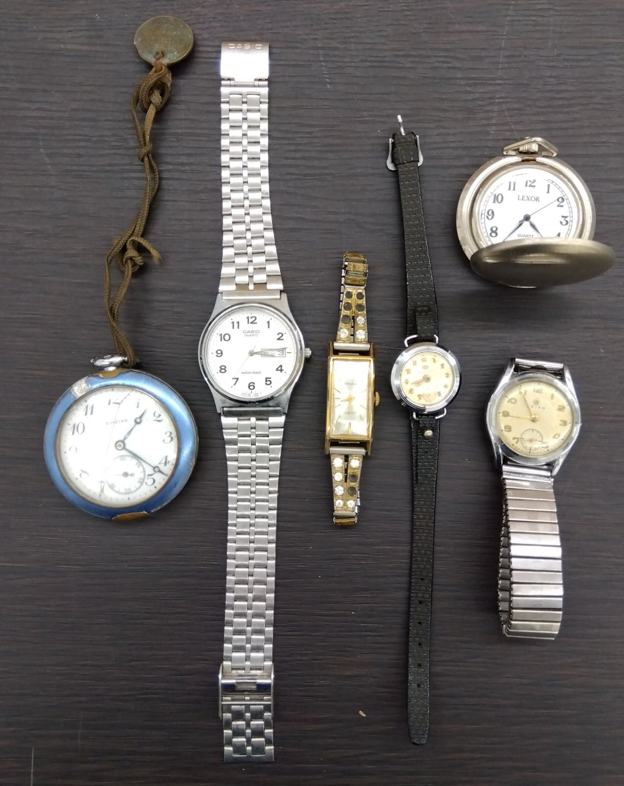 中古品・現状品】ジャンク品 腕時計 6点セット SEIKO、オリエント